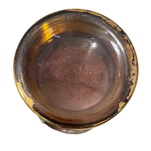 Vintage La Main Do'r Gold Gilt Enamel Hand Painted Pair Drinking Glasses - Picture 10 of 10